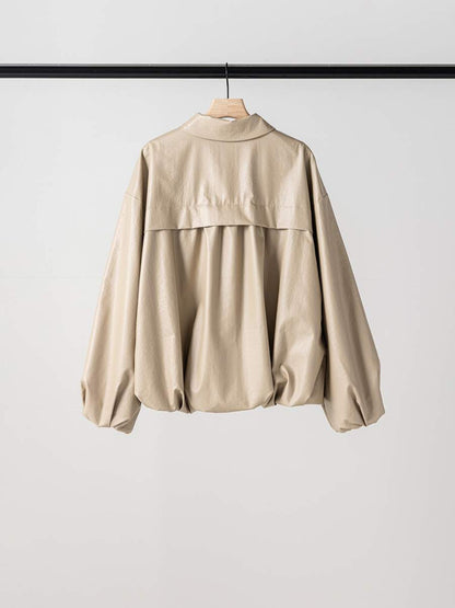【予約販売】YENN LEATHER LIKE BLOUSON Y264-42119