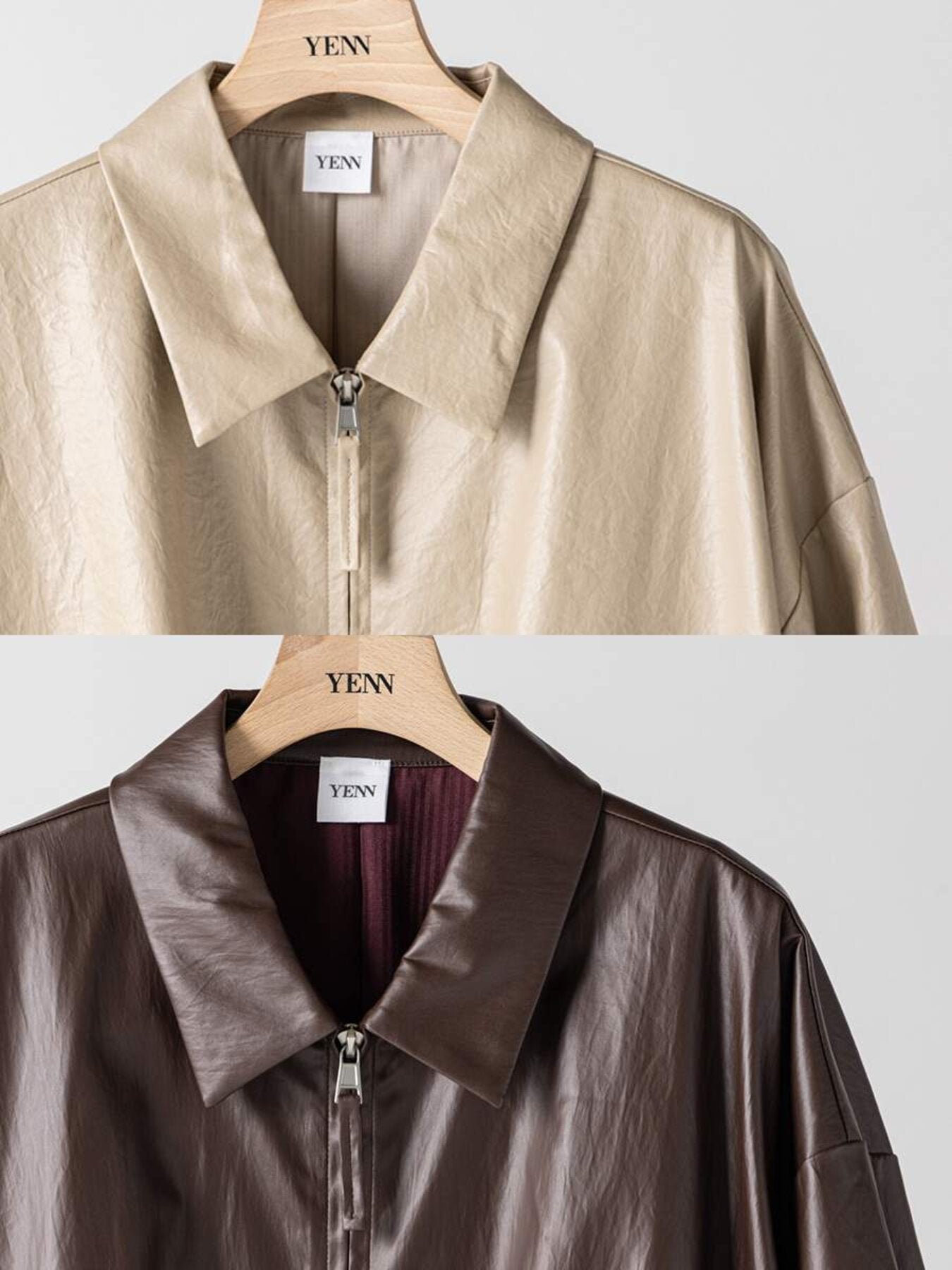 【予約販売】YENN LEATHER LIKE BLOUSON Y264-42119