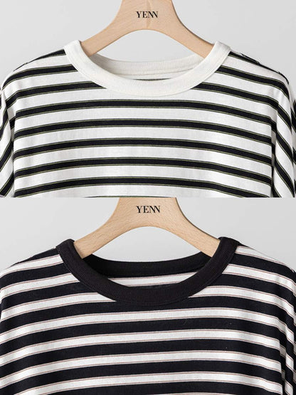YENN STRIPE FORM LONG T Y264-81111