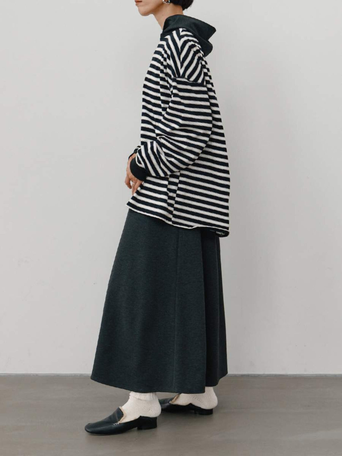 YENN STRIPE FORM LONG T Y264-81111