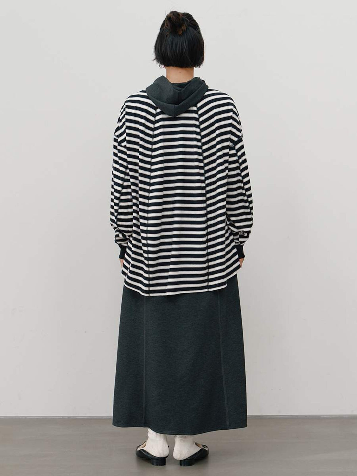 YENN STRIPE FORM LONG T Y264-81111