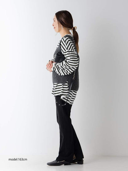 YENN STRIPE FORM LONG T Y264-81111