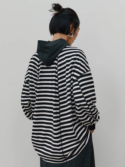 YENN STRIPE FORM LONG T Y264-81111