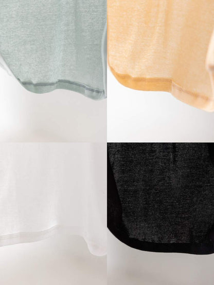 【予約販売】YENN SHEER COTTON LONG T Y264-81112