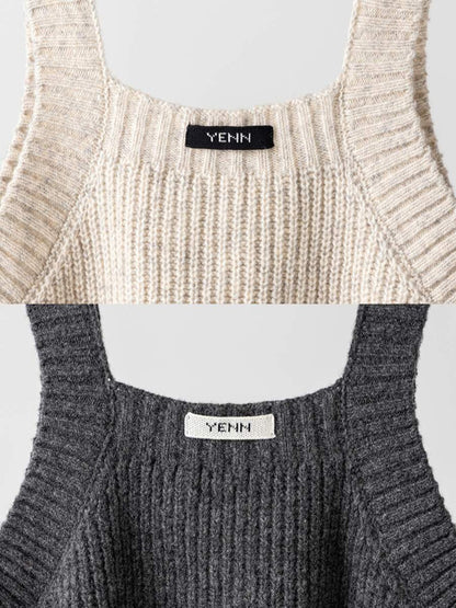 【予約販売】YENN CHUNKY KNIT VEST Y264-91131