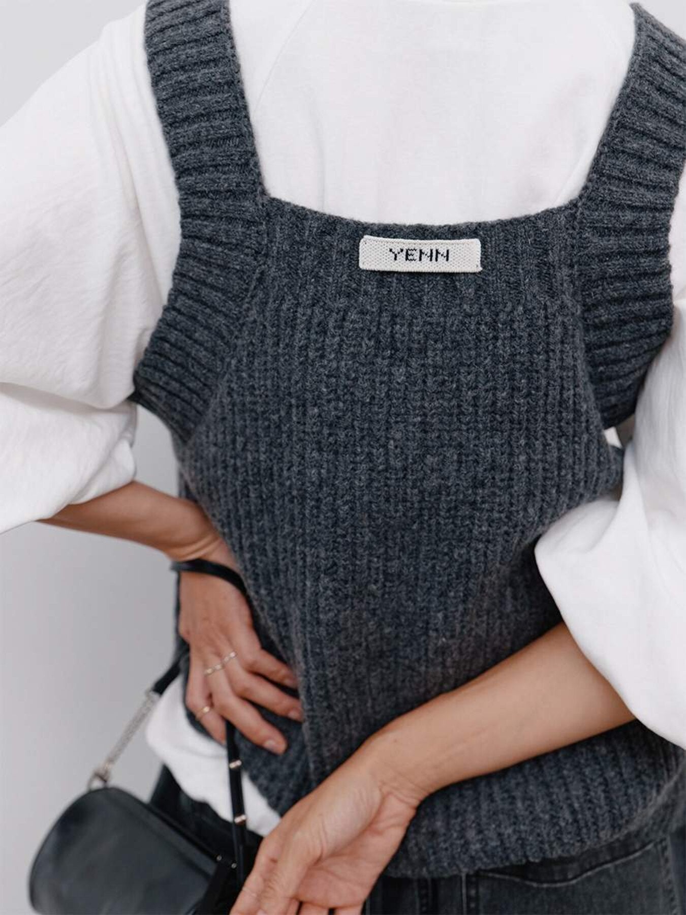 【予約販売】YENN CHUNKY KNIT VEST Y264-91131