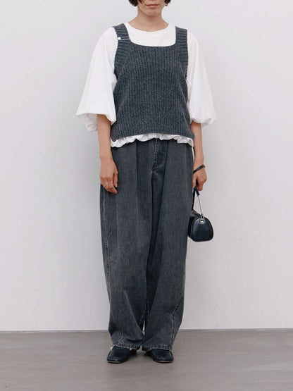 【予約販売】YENN CHUNKY KNIT VEST Y264-91131