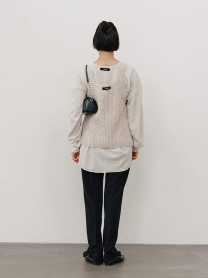 【予約販売】YENN CHUNKY KNIT VEST Y264-91131
