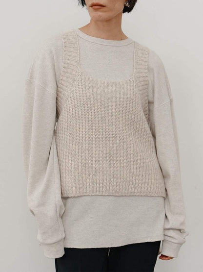 【予約販売】YENN CHUNKY KNIT VEST Y264-91131