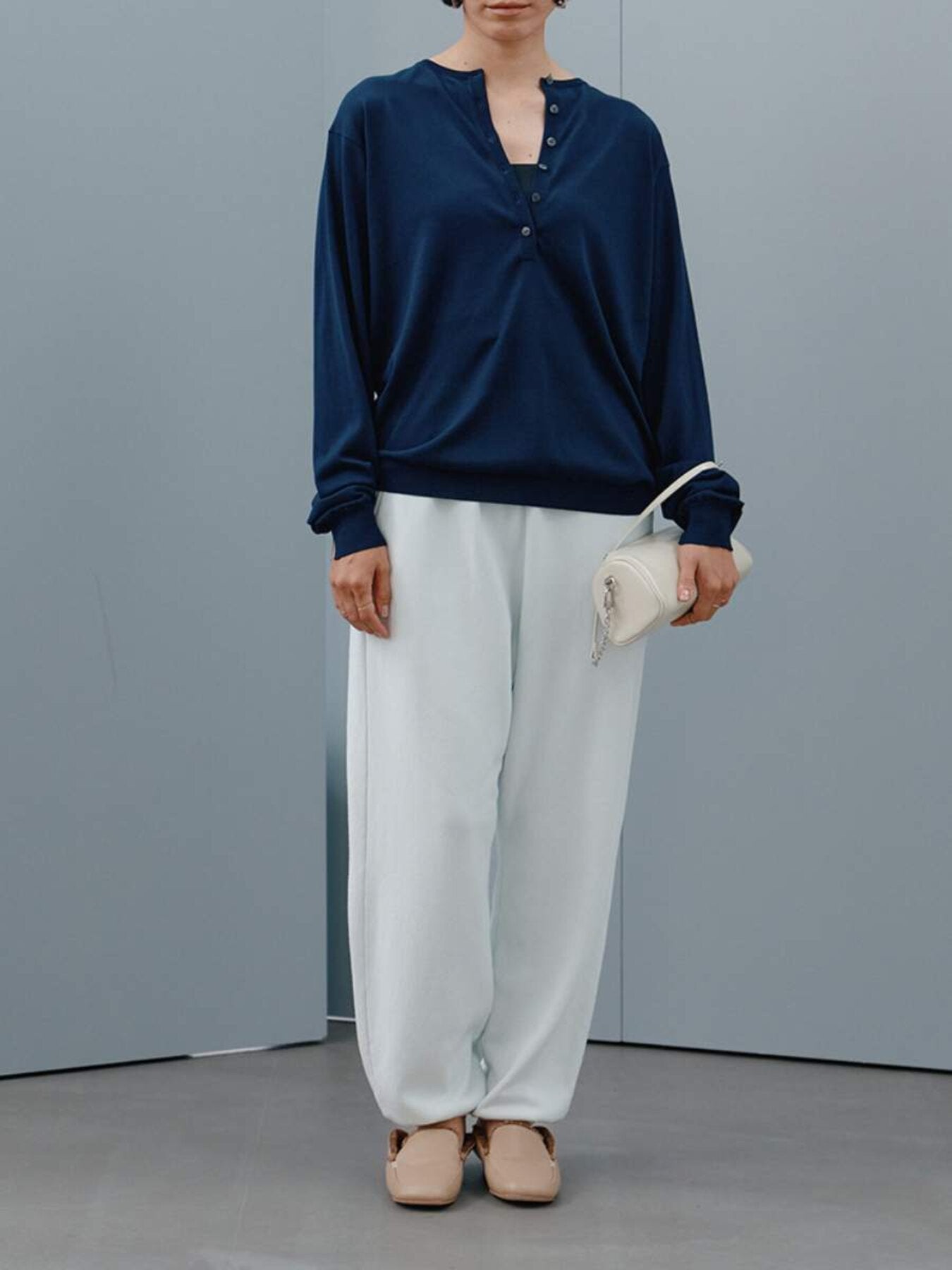 【予約販売】YENN 16G DEEP HENRY KNIT Y264-91141