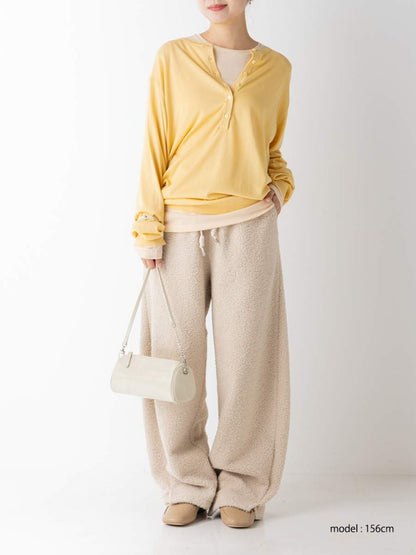 【予約販売】YENN 16G DEEP HENRY KNIT Y264-91141