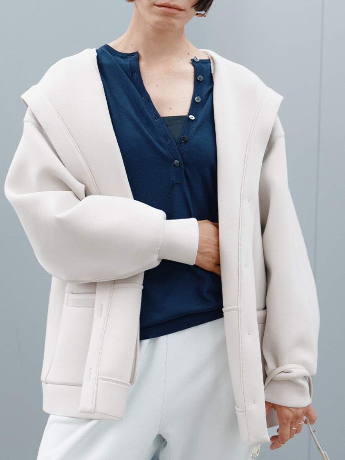【予約販売】YENN 16G DEEP HENRY KNIT Y264-91141