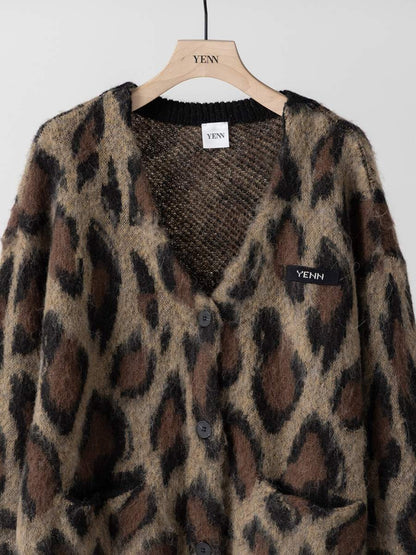 【予約販売】YENN LEOPARD V NECK CD Y264-92132