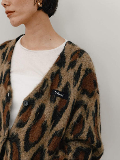 【予約販売】YENN LEOPARD V NECK CD Y264-92132