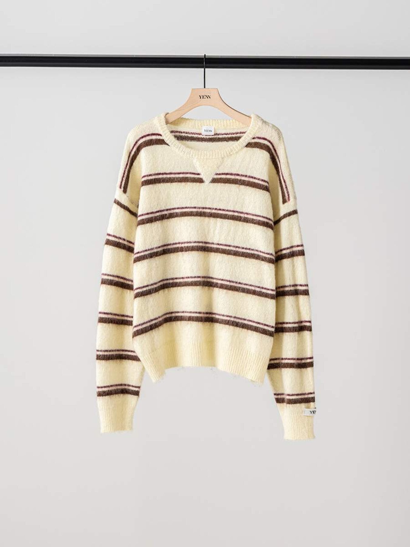 【予約販売】YENN MULTI STRIPE KNIT PO Y264-92133