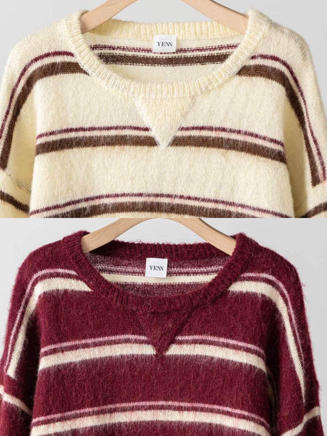 【予約販売】YENN MULTI STRIPE KNIT PO Y264-92133