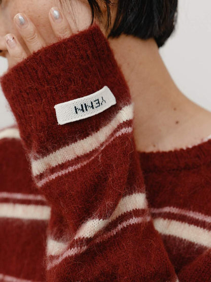 【予約販売】YENN MULTI STRIPE KNIT PO Y264-92133