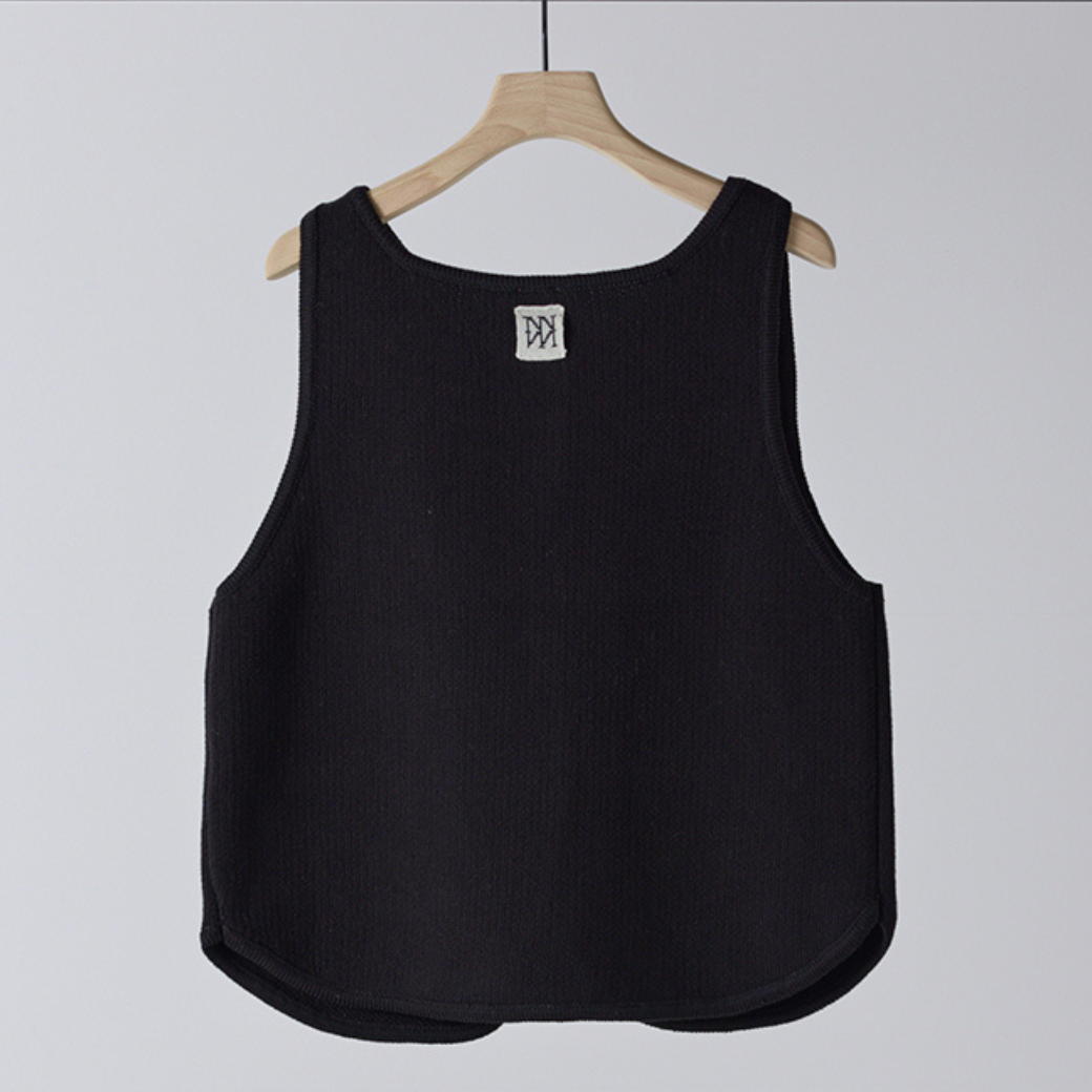YENN BOAT NECK KNIT VEST Y261-91017