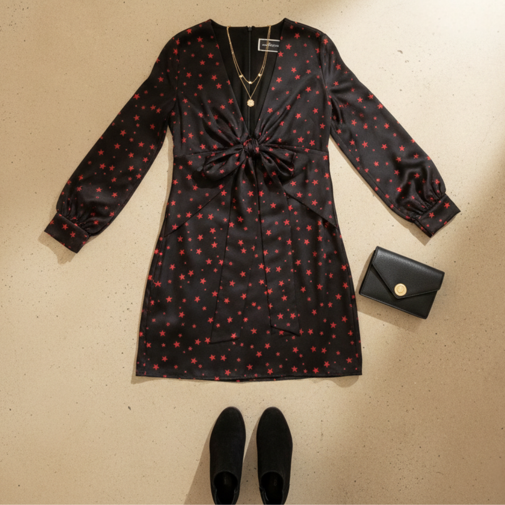 ANIMAGEMELLA star front twist dress［70%OFF］