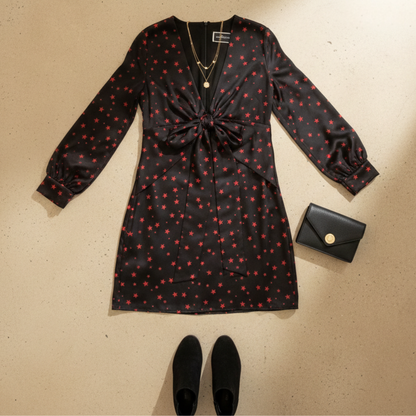 ANIMAGEMELLA star front twist dress［70%OFF］