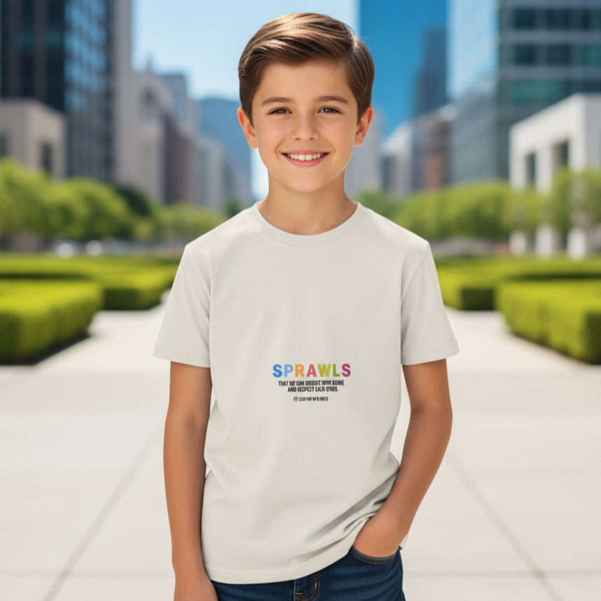 SPRAWLS rainbow logo Kids Tee SSK-004