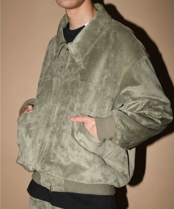 SUPERTHANKS Faux Suede Padded Blouson JK03