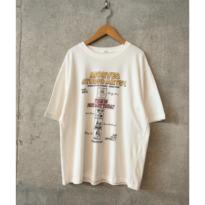 MORVES STUDIO ARTSY レトロプリントT