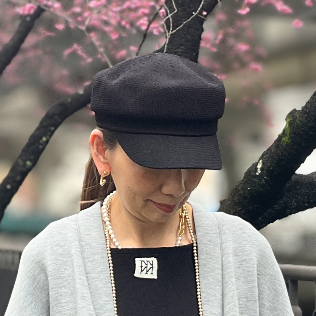 リネンミックス ペーパーマリンキャップ