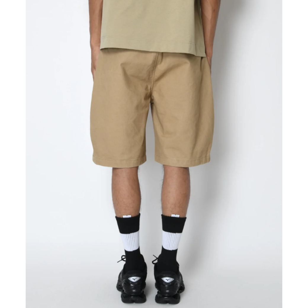 SUPERTHANKS Pigment dyed Twill side-tuck shorts PT-03