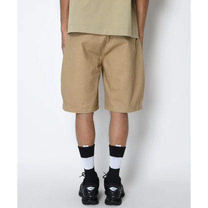 SUPERTHANKS Pigment dyed Twill side-tuck shorts PT-03