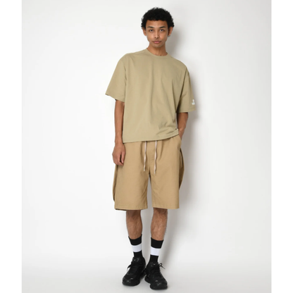 SUPERTHANKS Pigment dyed Twill side-tuck shorts PT-03
