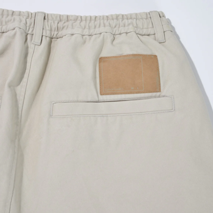 SUPERTHANKS Pigment dyed Twill side-tuck shorts PT-03