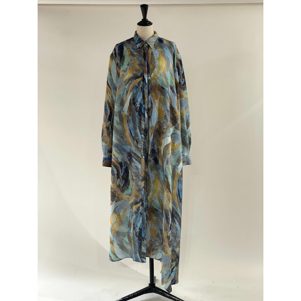 RUMCHE Wing Print Shirts Dress R24A10302