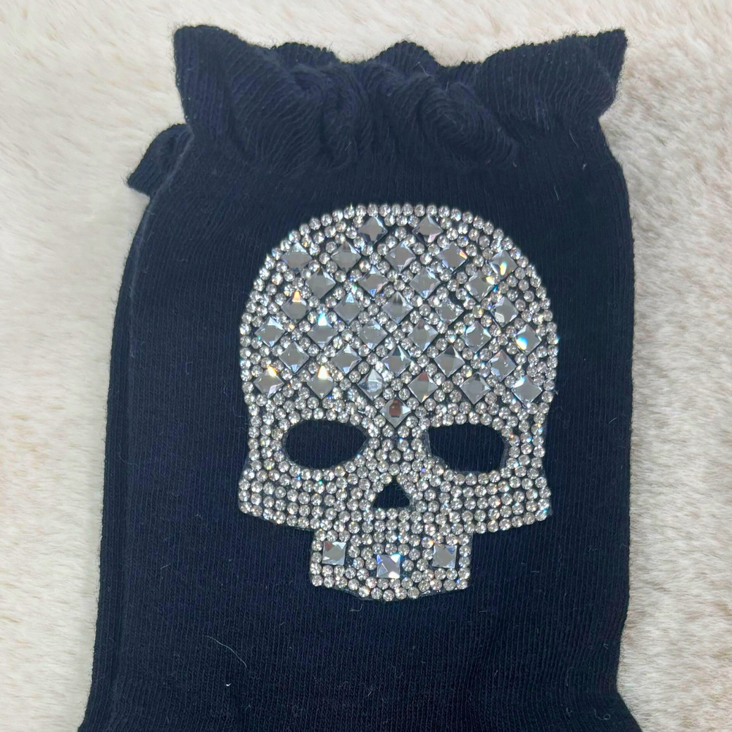 Bijou Skull Frill Socks