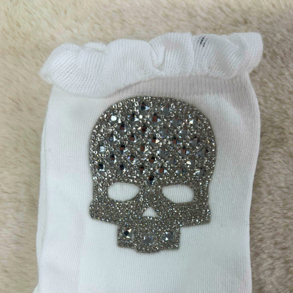 Bijou Skull Frill Socks
