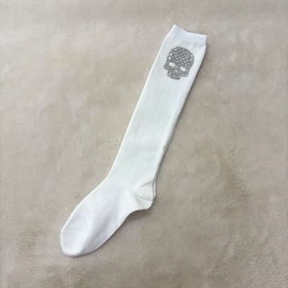 Bijou long Socks Skull