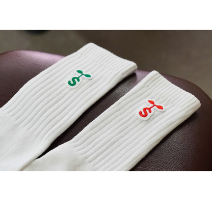 SPRAWLS S FUTABA EMBROIDERY CREW SOCKS SRC-255