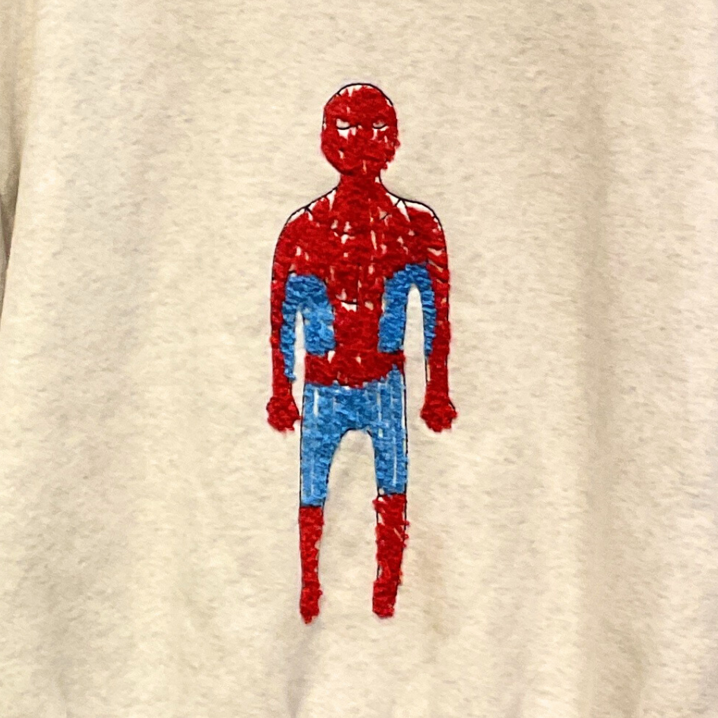 スパイダーマン長袖スウェット