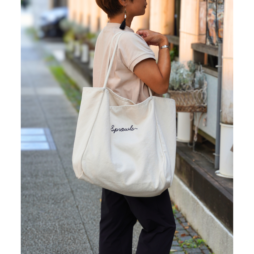SPRAWLS Vintage compact canvas tote bag SRC-260