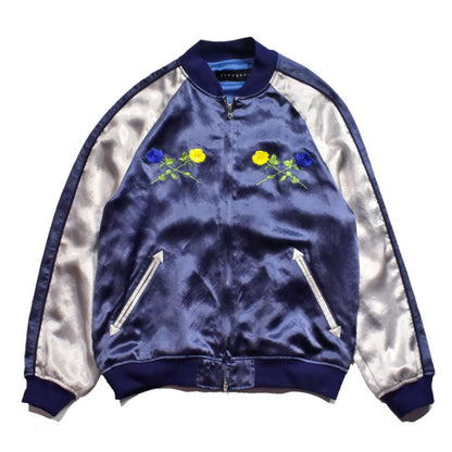 roarguns ROSE EMBROIDERY SATIN SKA JACKET [23SGB-01]［10%OFF］