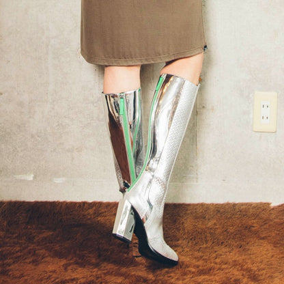 UNITED NUDE  Tetra Knee Boot Silver［40%OFF］