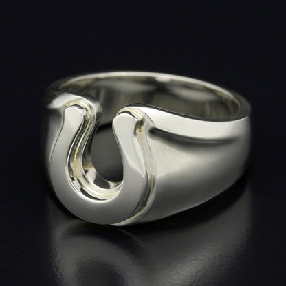 SYMPATHY OF SOUL　Horseshoe Amulet Combination Ring  Silver［30%OFF］