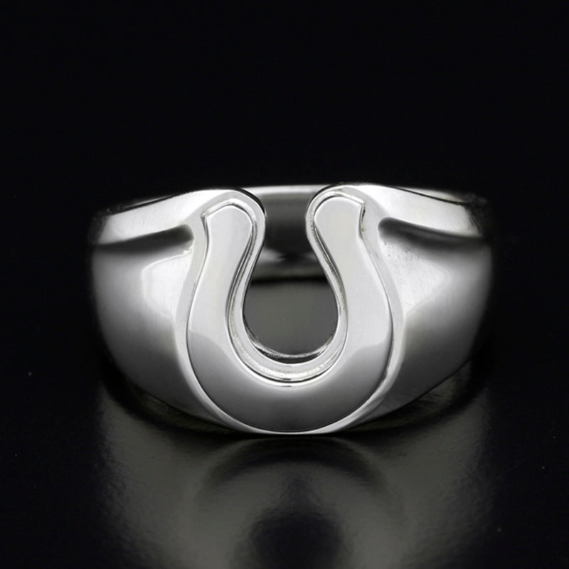 SYMPATHY OF SOUL　Horseshoe Amulet Combination Ring  Silver［30%OFF］