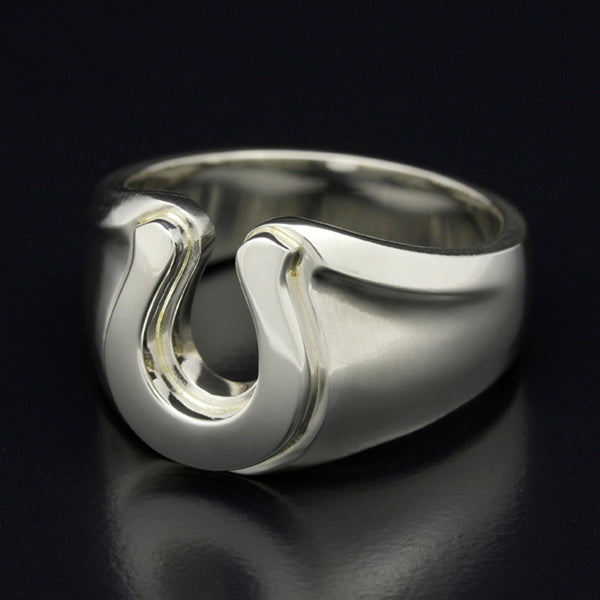 SYMPATHY OF SOUL　Horseshoe Amulet Combination Ring – Silver