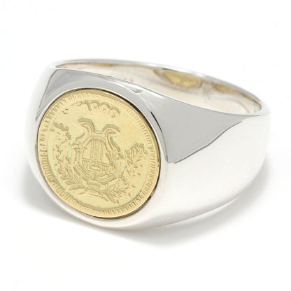 SYMPATHY OF SOUL Classic Coin Ring / Good Luck - Silver×K18Yellow Gold［30%OFF］