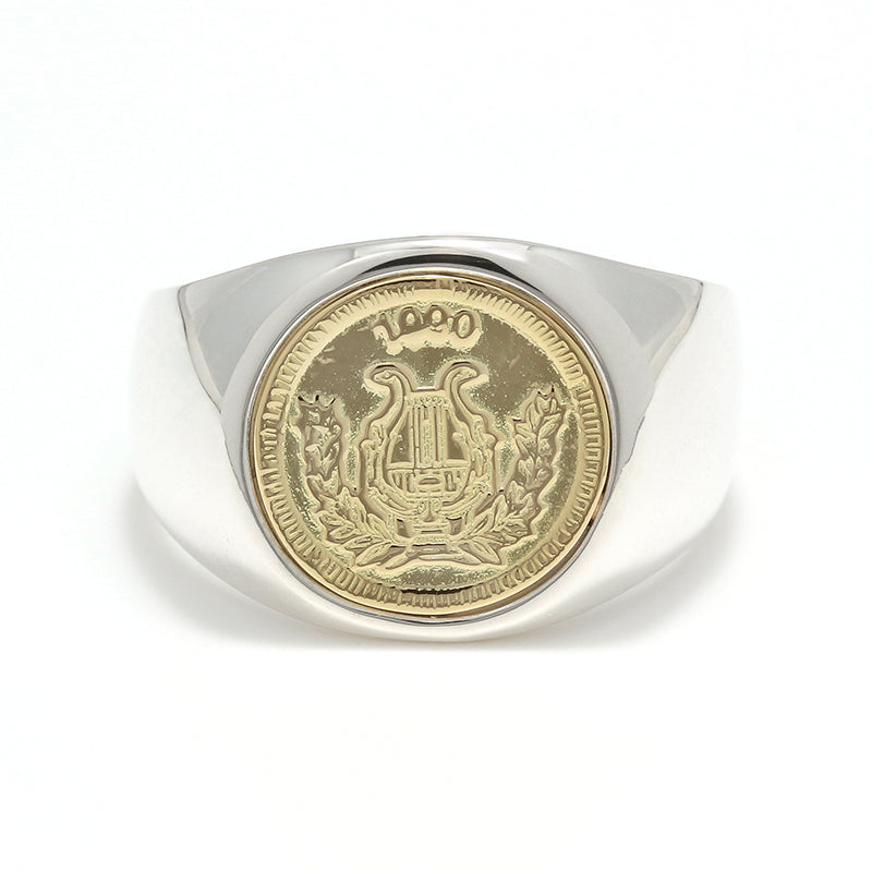 SYMPATHY OF SOUL Classic Coin Ring / Good Luck - Silver×K18Yellow Gold［30%OFF］