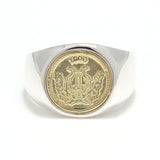 SYMPATHY OF SOUL Classic Coin Ring / Good Luck - Silver×K18Yellow Gold