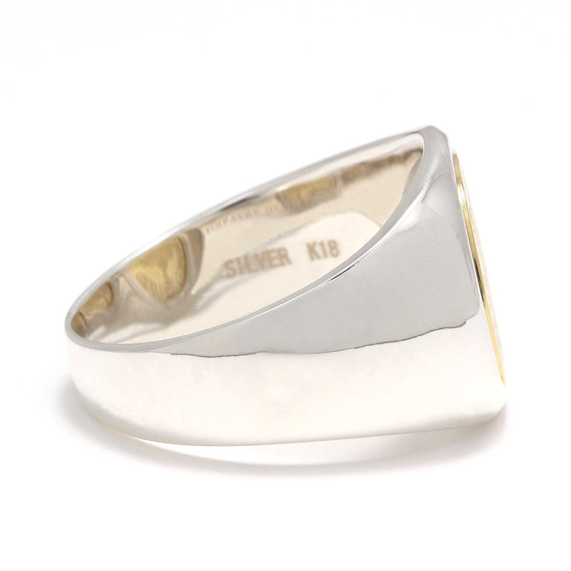 SYMPATHY OF SOUL Classic Coin Ring / Good Luck - Silver×K18Yellow Gold［30%OFF］