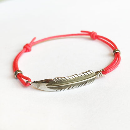 SYMPATHY OF SOUL Large Feather Cord Bracelet & Anklet [50%OFF]