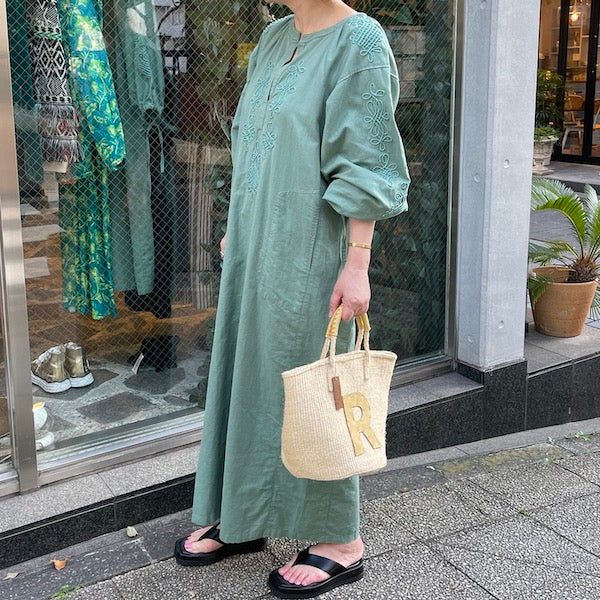 に初値下げ！ 【新品】トリートfeminine cotton gather one-piece